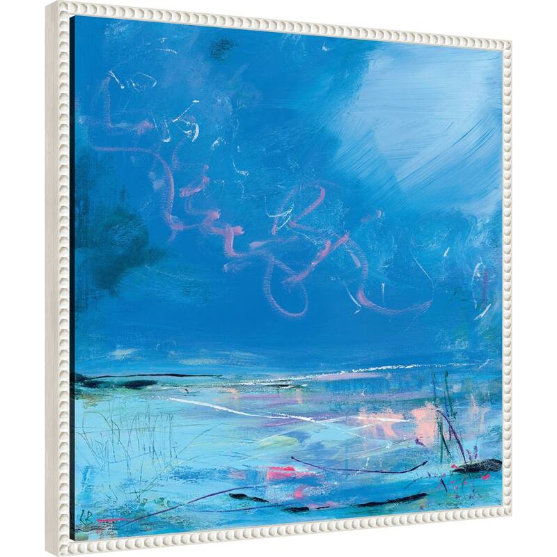 Kinds of Blue by Lesley Birch Framed Canvas Wall Art Print
