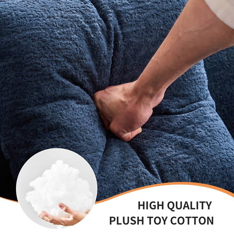 Home Furniture Sleeper 4 Seater Sectional Sofa with 4 Pillows