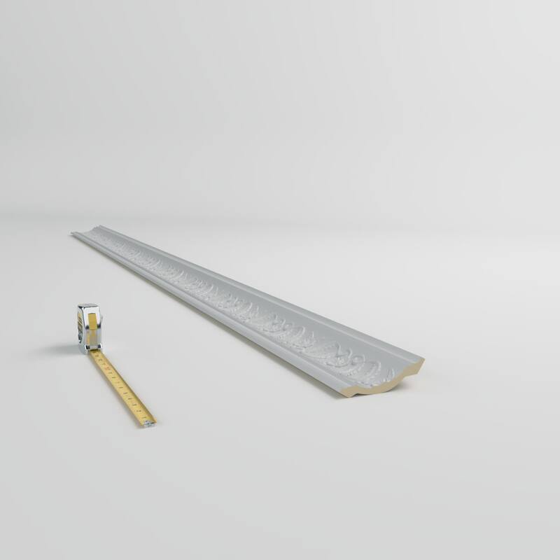 4"H x 4"P x 5 5/8"F x 96"L McKinney Crown Moulding - 1-Pack