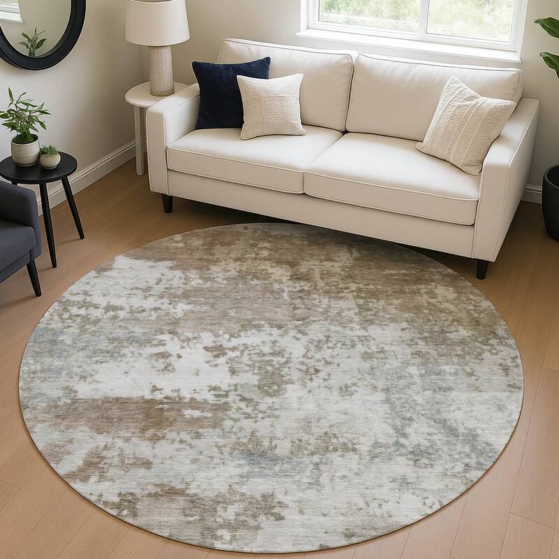 Machine Washable Indoor/ Outdoor Modern Jenna Chantille Rug