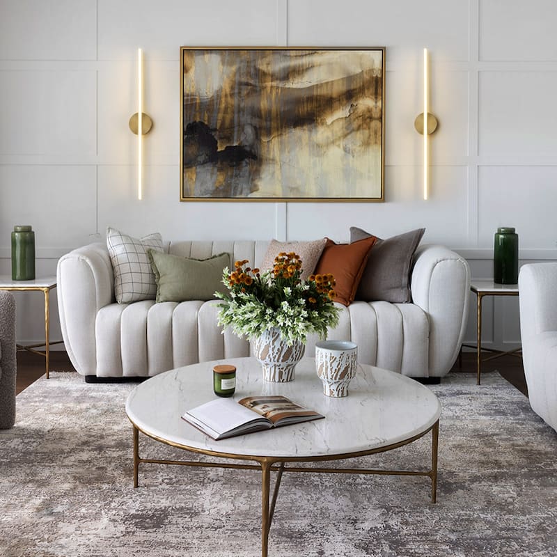 Modern 1-Light Dimmable LED Linear Bathroom Vanity Light - 30.7" W × 2.2"D X 4.7" H