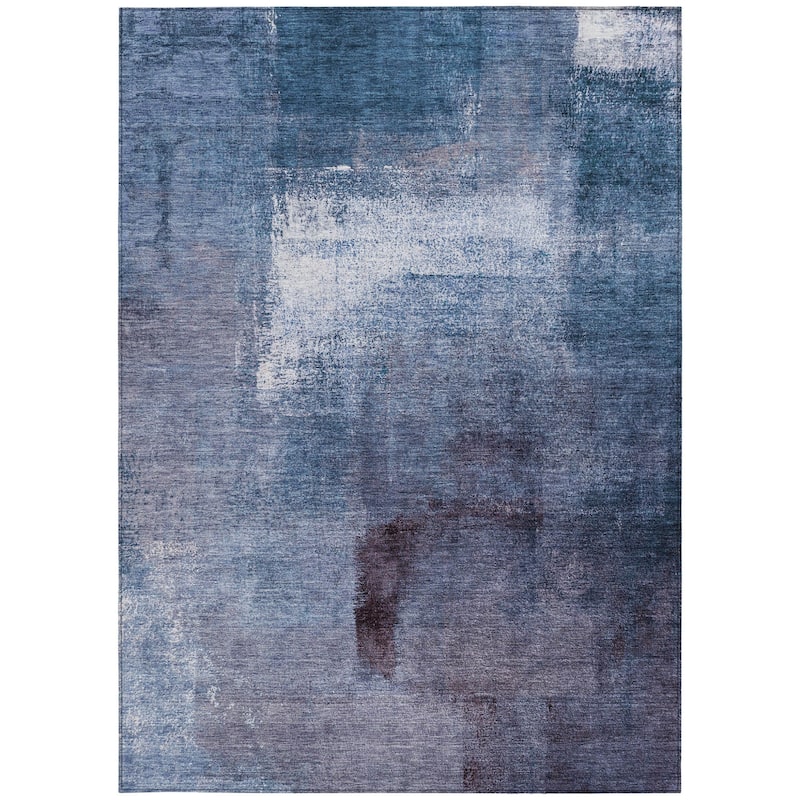 HomeRoots Abstract Transitional Rectangle Outdoor Rug