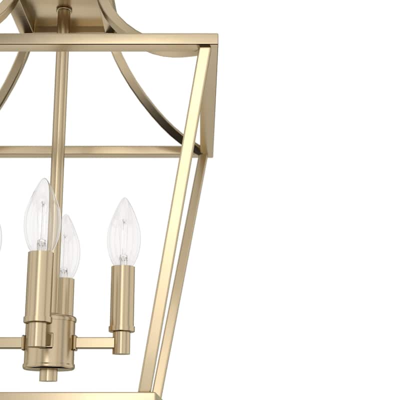 Hunter 12" Laurel Ridge 4-Light Lantern Pendant - Kitchen Island, Dining room, Entry - Modern Farmhouse, Industrial, Candle