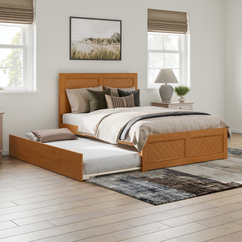 AFI, Canyon Platform Bed with Matching Footboard & Trundle