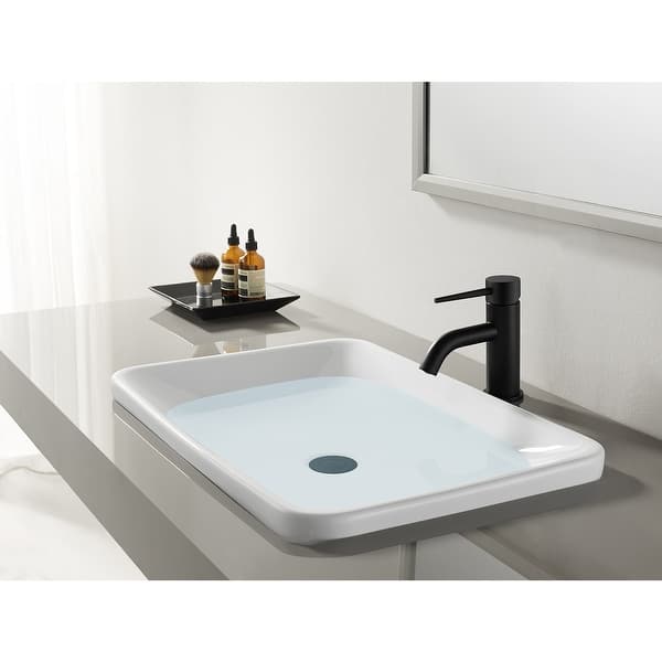 slide 2 of 13, New York Single-Handle 1-Hole Deck Mount Bathroom Faucet Matte Black