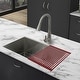 preview thumbnail 8 of 33, Swiss Madison 17" x 13" Kitchen Sink Grid Red
