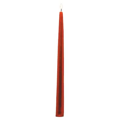 Metallic Red Taper Candles (Set of 12)
