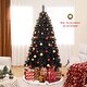 preview thumbnail 2 of 8, Gymax 6/7 FT Halloween Tree w/ 362/572 Branch Tips Frosted Pine