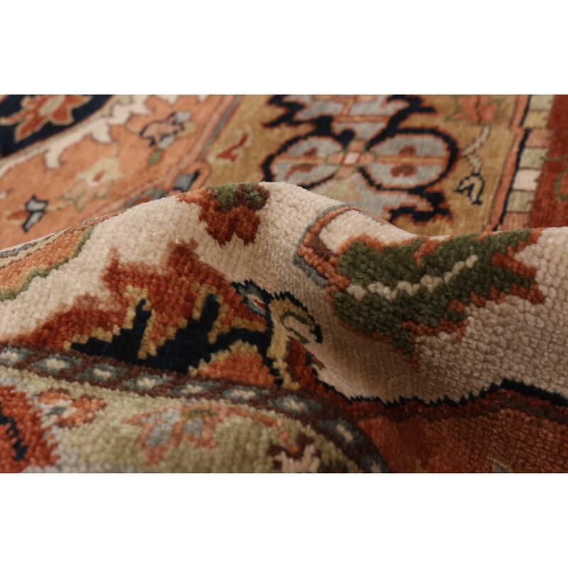 ECARPETGALLERY Hand-knotted Jules Sultane Ivory Wool Rug - 8'11 x 11'8