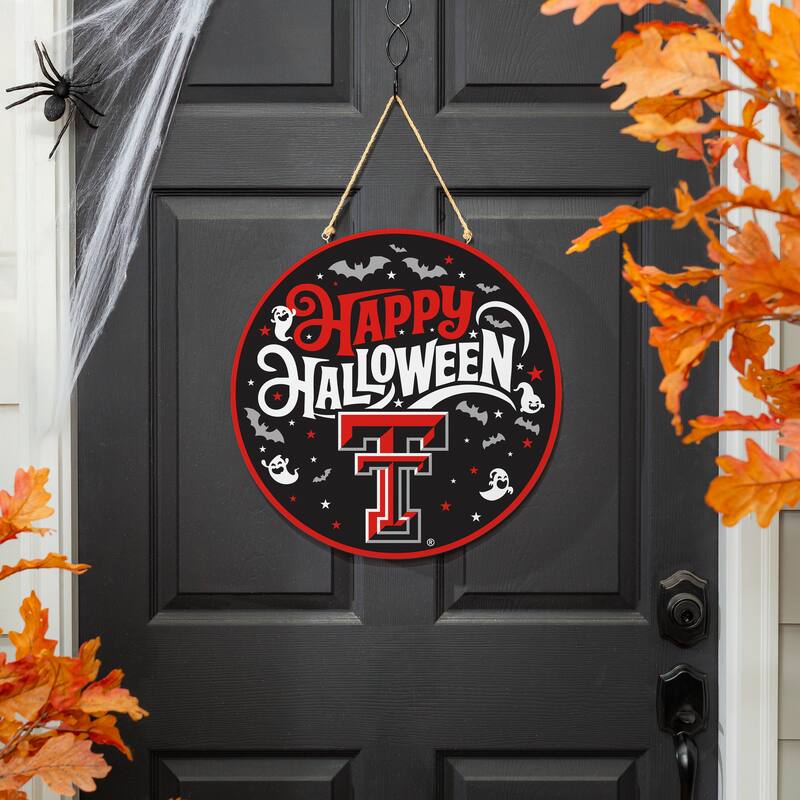 Texas Tech 18" x 18" Halloween Door Décor Wall Sign