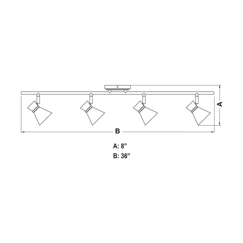 Alto 4 Light LED Adjustable Ceiling Spot Light