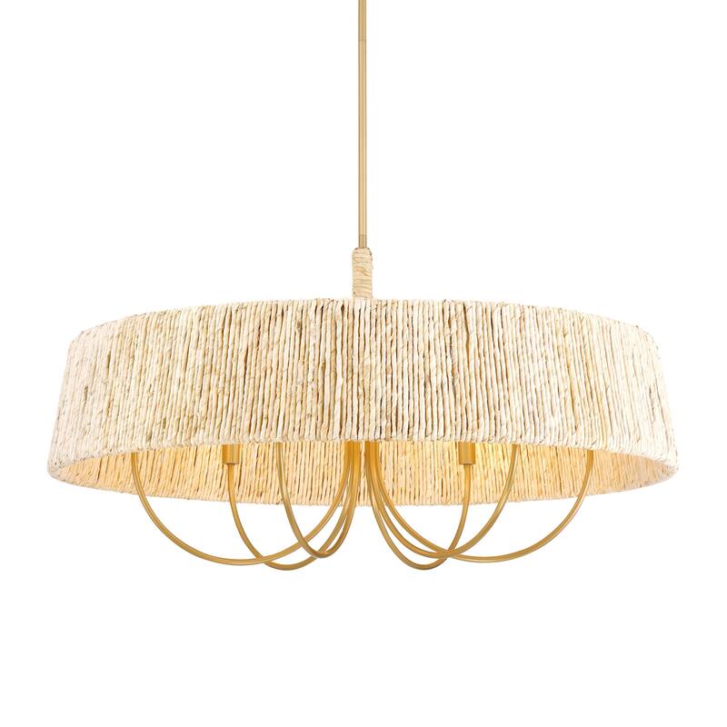 Minka Lavery 3606 Hellia 6 Light 36" Wide Multi Light Pendant - Legacy Brass
