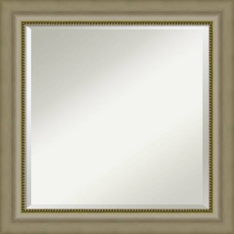 Wall Mirror Square, Vegas Burnished Silver 25 x 25-inch - 24.75 x 24.75 x 1.573 inches deep