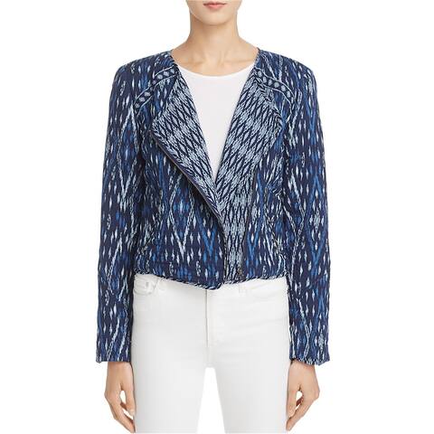 Soft Joie Womens Akinyi Crop Quilted Jacket, Blue, Small
