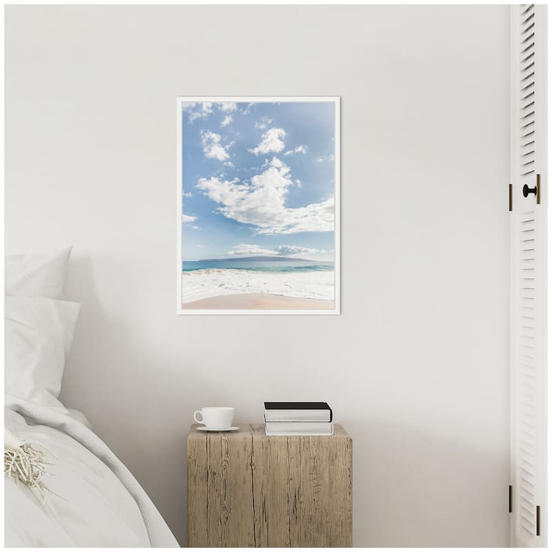 Kate and Laurel Sylvie Beach Framed Canvas by Alicia Abla