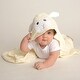 preview thumbnail 2 of 0, Luvable Friends Baby Girl Cotton Animal Face Bathrobe, Lamb, One Size - Lamb - One Size