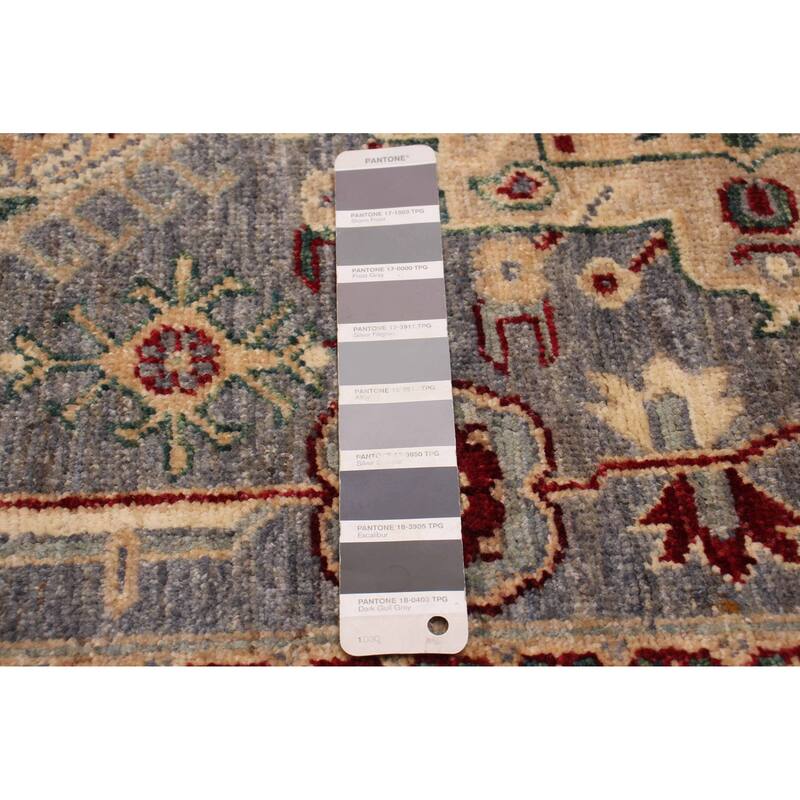 ECARPETGALLERY Hand-knotted Aryana Grey Wool Rug - 2'8 x 9'7