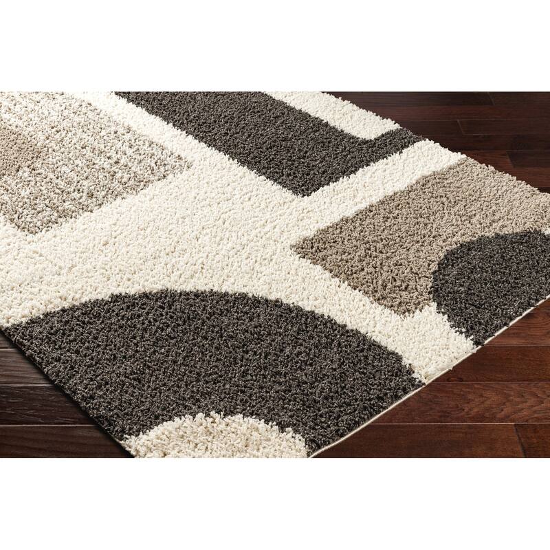 Livabliss Birmingham Mod Geometric Plush Area Rug