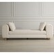 preview thumbnail 5 of 3, Uttermost 23836 Repose 91" Wide Wood Framed Polyester Bench with Two