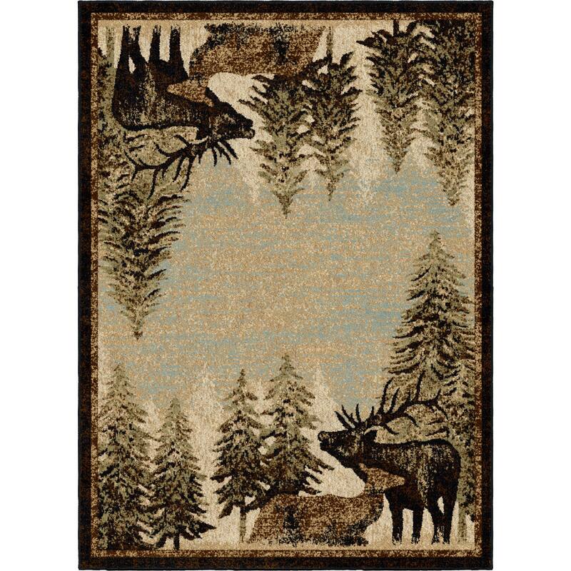 Mayberry Lodge King Timberland Lodge Area Rug - 5'3"x7'7" - Multi