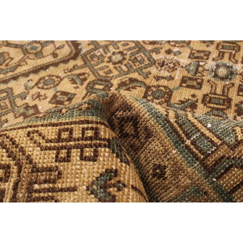ECARPETGALLERY Hand-knotted Antalya Vintage Khaki Wool Rug - 5'1 x 6'10