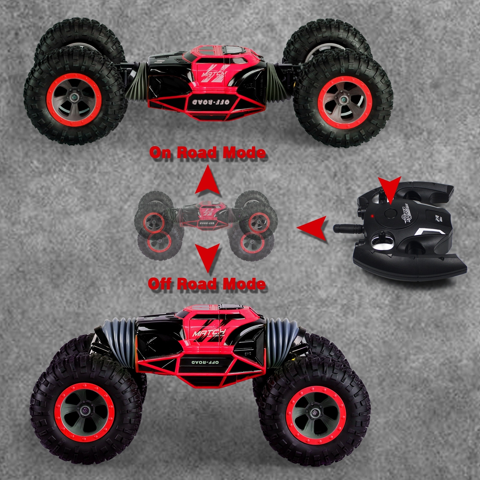 double sided stunt rc car