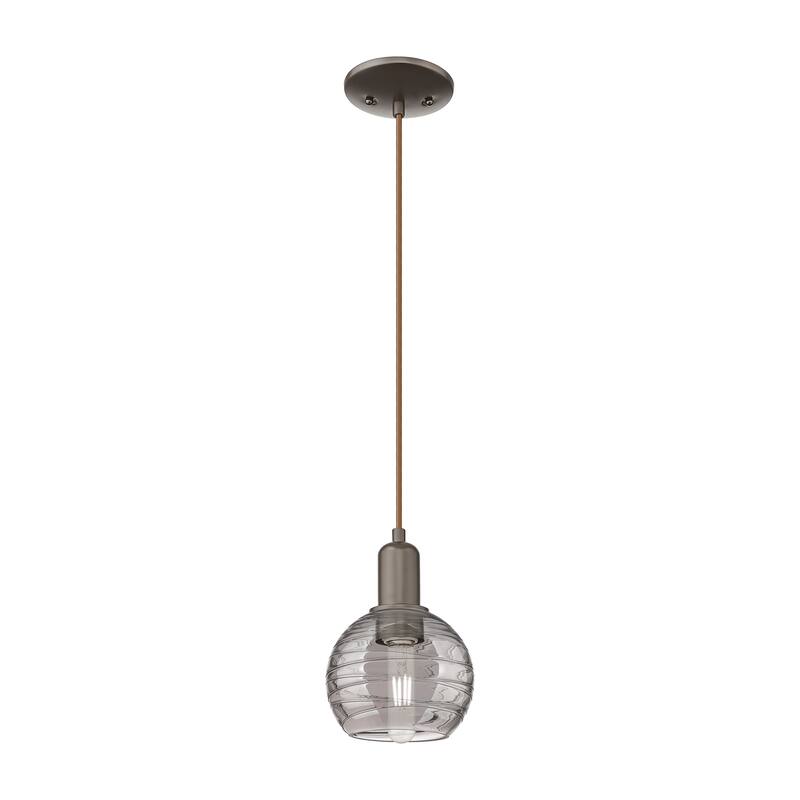 Innovations Lighting Downtown Urban - Athens Deco Swirl - 1 Light 6" Cord Hung Mini Pendant