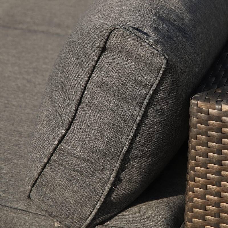 14 Pack Patio Cushion Covers, 100% Polyester Fabric Cushions Slipcover Replacement w/Zipper, Fit for Rattan Sectional Sofa Set