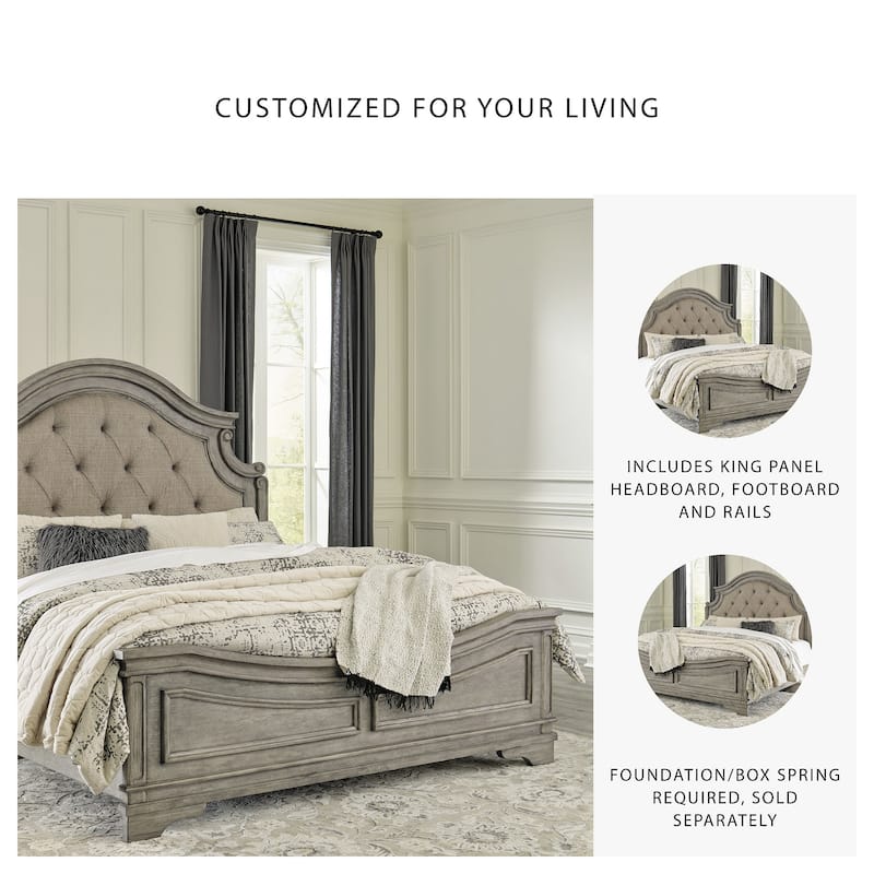 Signature Design by Ashley Lodenbay Antique Gray Panel Bed