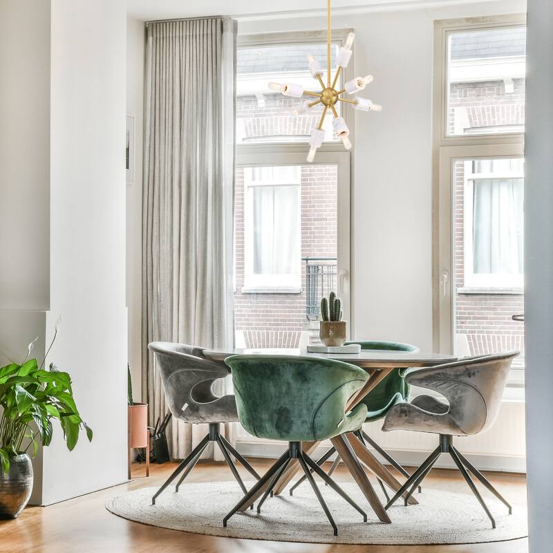 Designers Fountain D304C-15P Star Dust 8 Light 15" Wide Pendant