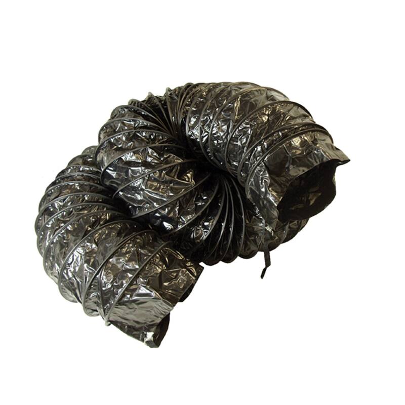 Rubber-Cal "Air Ventilator Black" Ventilation Duct Hose (Fully Stretched), 18-Inch by 25-Feet - 18x300