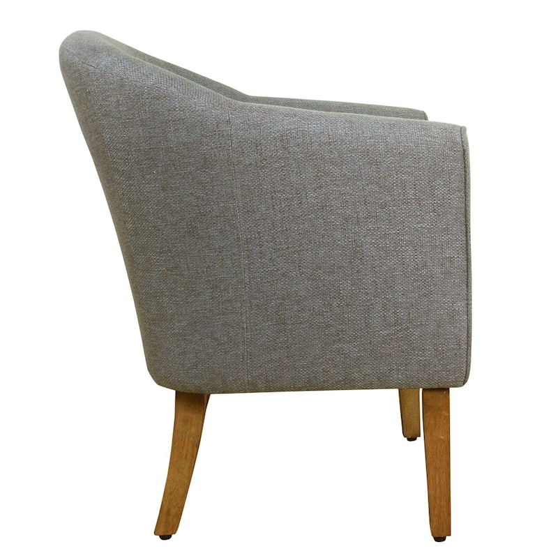 Porch & Den Kingswell Charcoal Modern Barrel Accent Chair