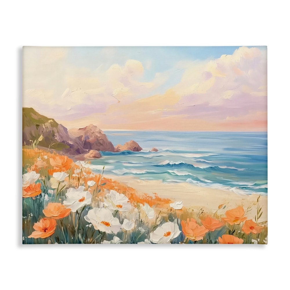 Stupell Poppies by Beach Bay Canvas Wall Art Design By Arlington Prints