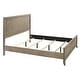 Roundhill Furniture Arena 3-Piece Contemporary Wood Bedroom Set: Queen Bed And 2 Nightstands In Anqitue Gray
