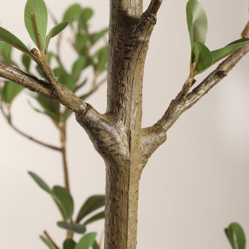 7FT Artificial Black Olive Tree