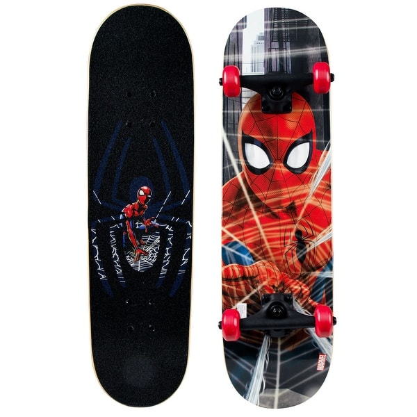 PlayWheels Ultimate Spider-Man 21 Wood Cruiser Skateboard Spidey Eyes