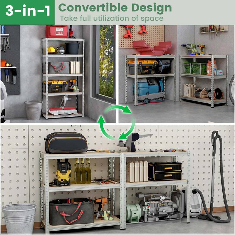 Costway 5 Tier Adjustable Garage Shelving Unit with 2000 lbs Max Load - See Details