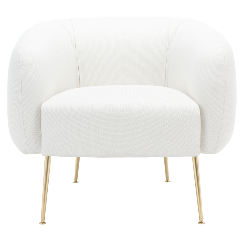 SAFAVIEH Couture Griseldis Stone Polyester Blend Accent Chair - 33" W x 30" D x 29" H - 33Wx30Dx29H