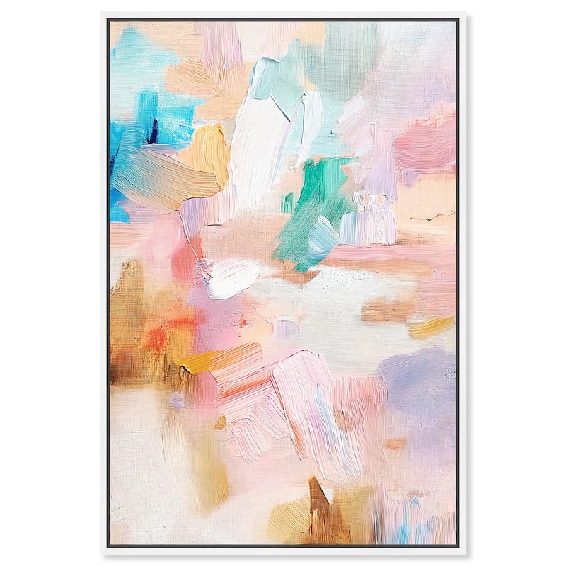 Rose Quartz II Canvas by Art Remedy - White - 30" x 45"