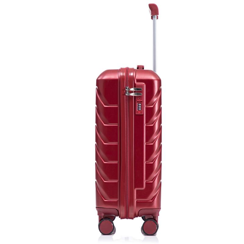 20 Inch ABS Hard Shell Travel Checked Luggage, Scratch Resistant Surface Four Multi-Directional Wheels, With Combination Lock