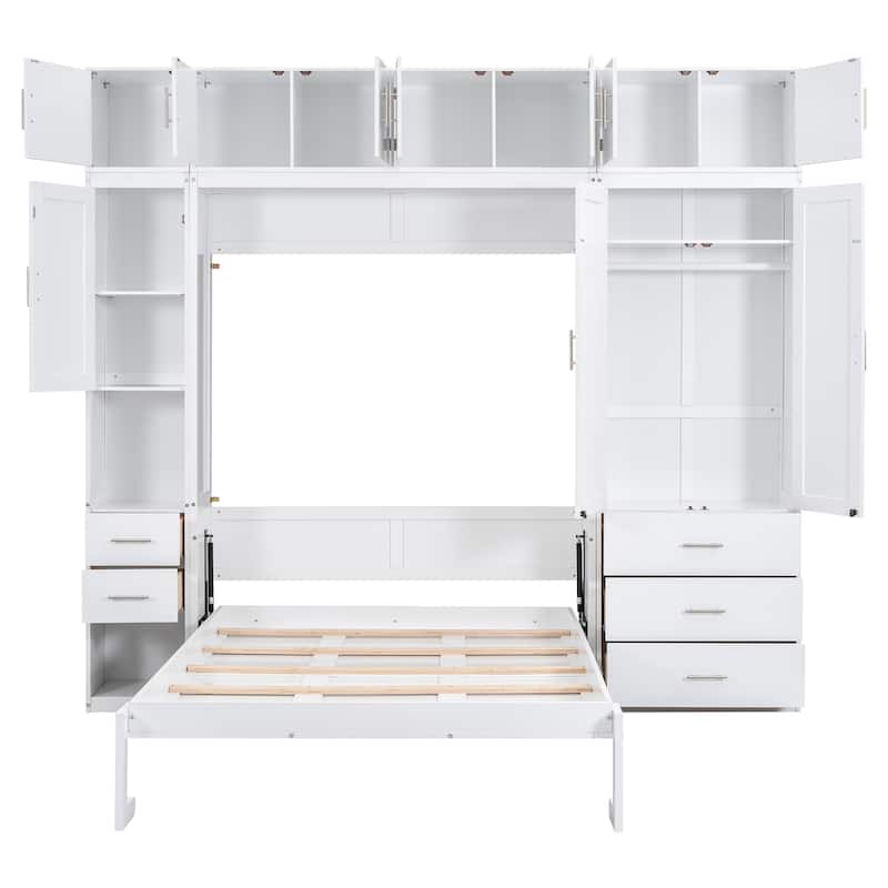 Murphy Bed with Lockers and Wardrobes