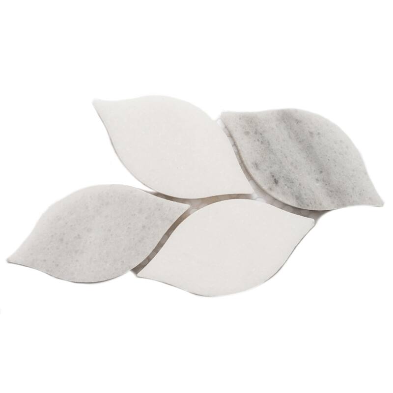 The Tile Life Santorini Braid 12x12 Polished Marble Mosaic Floor, Backsplash & Wall Tile