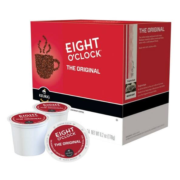 Keurig 112247 Eight O'Clock Coffee KCups, Original, 18 count Bed