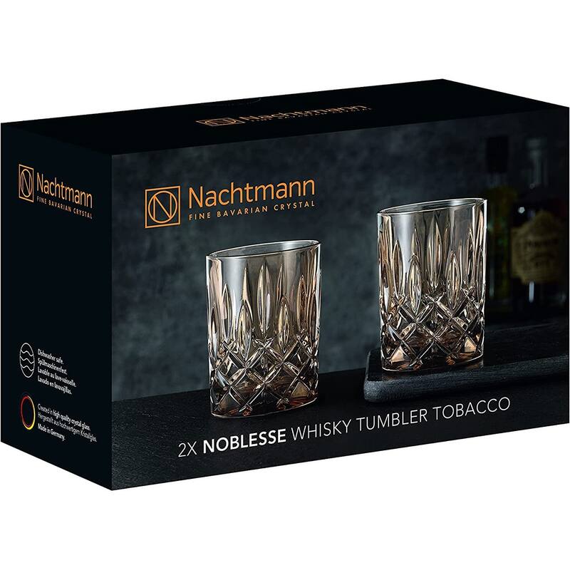 Nachtmann Set of 2 Noblesse Fine Glass Whiskey Tumblers