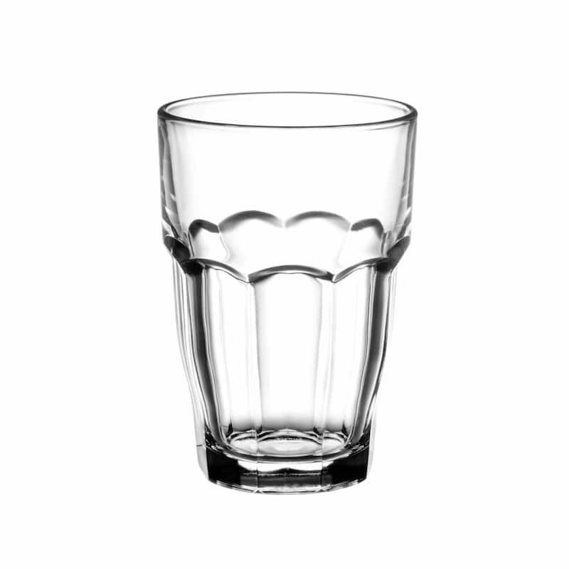 Bormioli Rocco Set of 6 Rock Bar Cooler Stackable Drink Glasses - 16.25 oz.