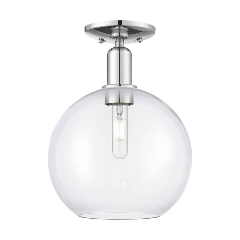 Innovations Lighting Endless Possibilities Arcadia - Athens - 1 Light 10" Semi-Flush Mount - Clear/Polished Chrome