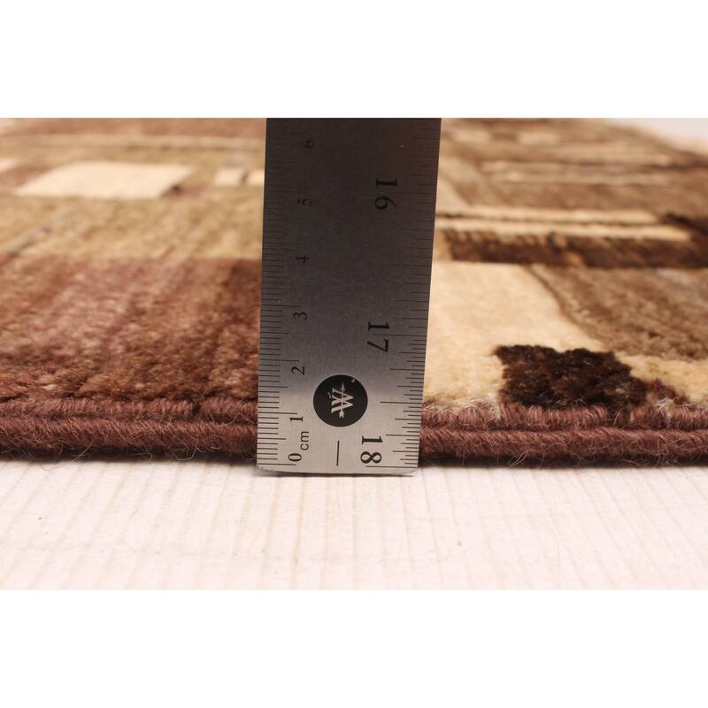 ECARPETGALLERY Hand-knotted Peshawar Ziegler Brown Wool Rug - 8'0 x 10'4