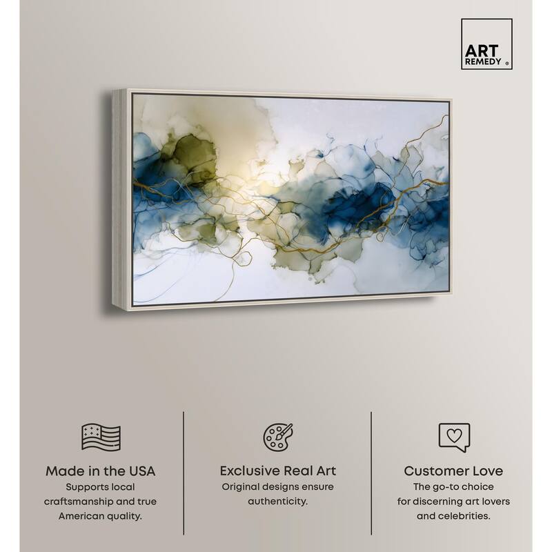 Fluid Geode Canvas by Art Remedy