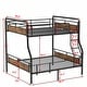 preview thumbnail 7 of 24, Metal Bunk Bed, Industrial Detachable Bunkbeds with Safety Guard Rails for Teens