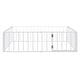 preview thumbnail 7 of 9, White Full Size Metal Floor Bed Frame with Fence and Door for Kids, Boys and Girls, Bedroom